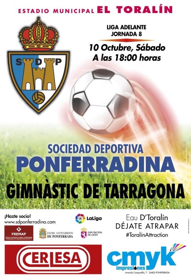 Fútbol: Ponferradina - Gimnastic de Tarragona