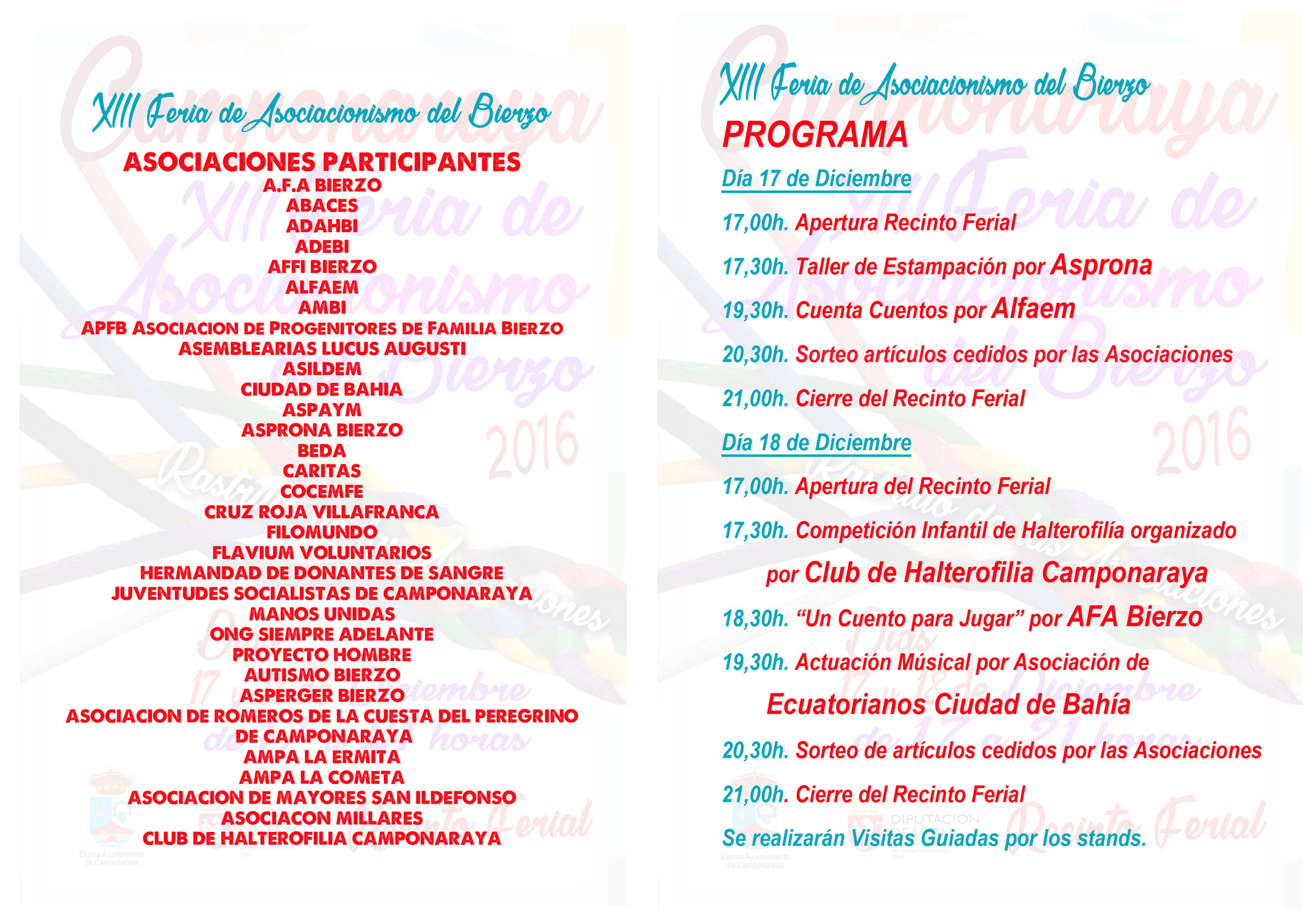 XIII Feria del Asociacionismo, este fin de semana en Camponaraya 2