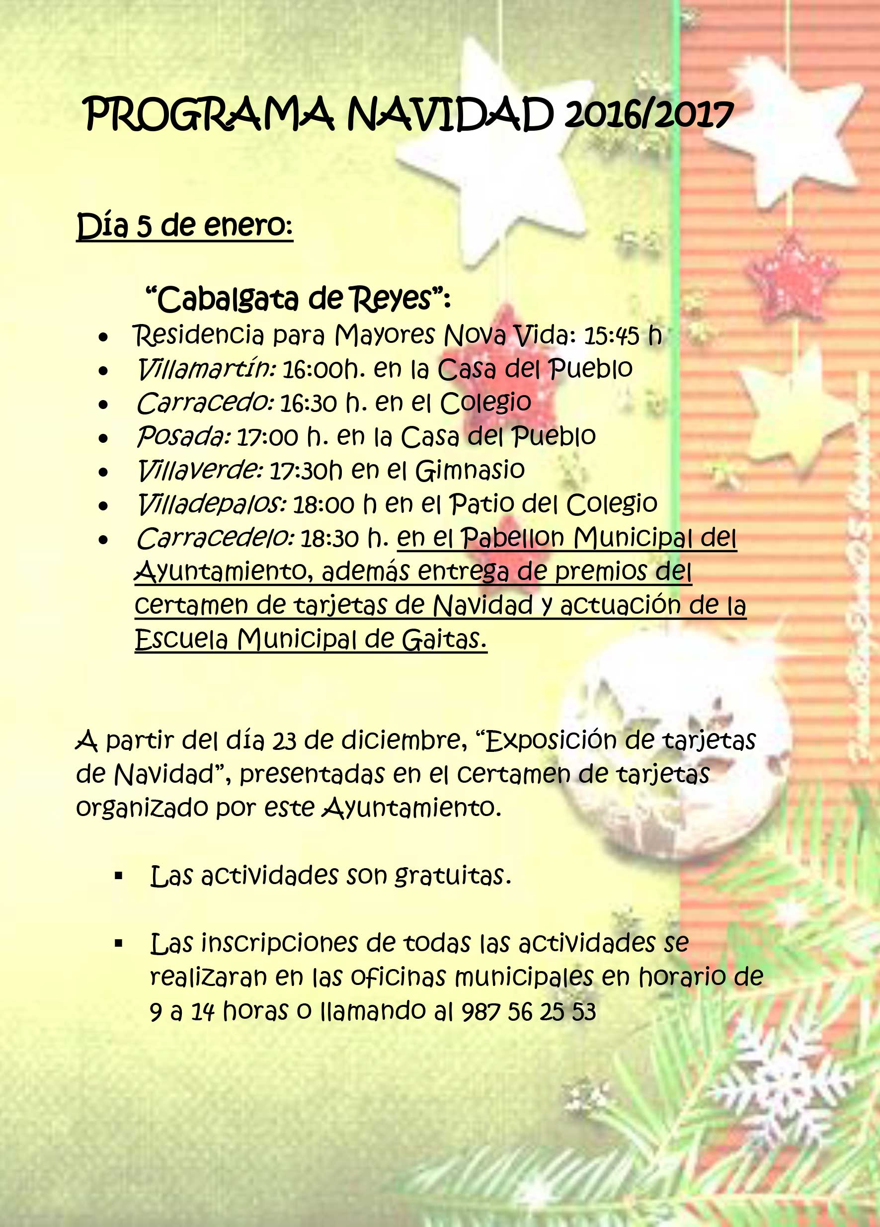 Actividades de Navidad en Carracedelo 3