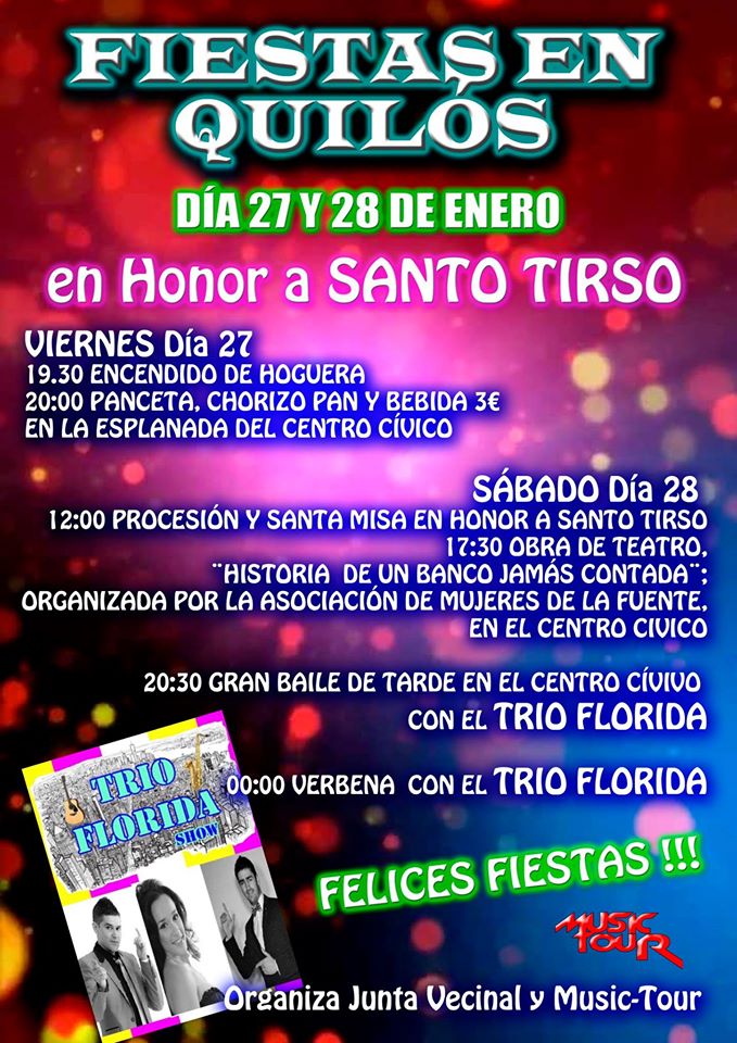 Fiestas en honor a Santo Tirso en Quilós 2