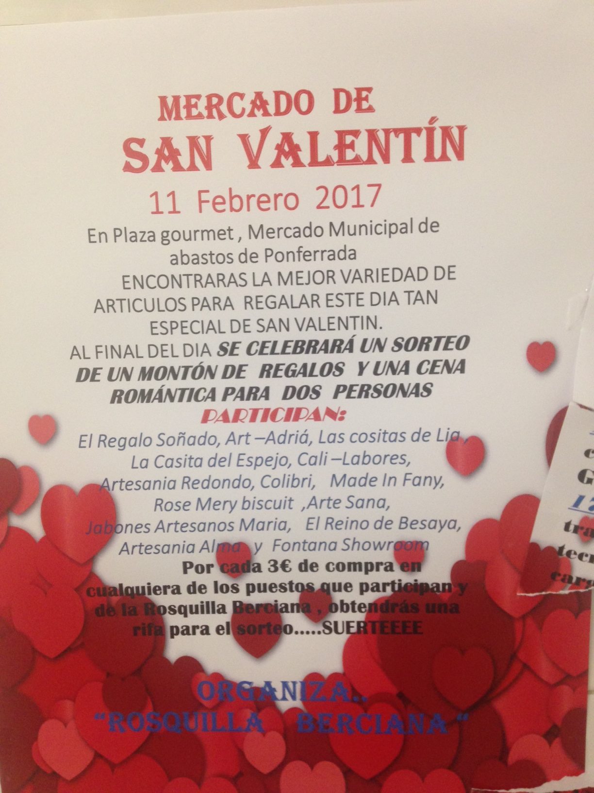 Plaza Gourmet organiza el sábado una Feria de San Valentín 2