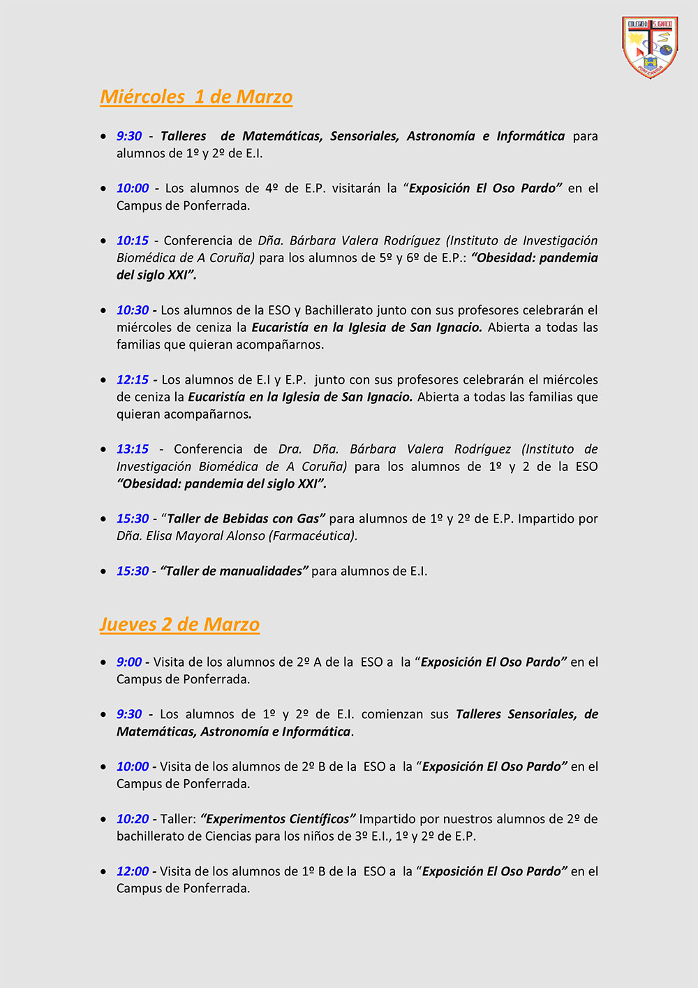 Semana del la ciencia en el colegio San Ignacio de Ponferrada 11