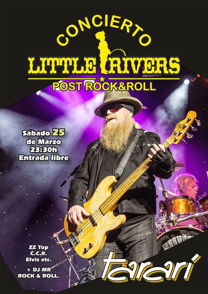 El sábado revive temas de las grandes bandas con Little Rivers en el Tararí 2
