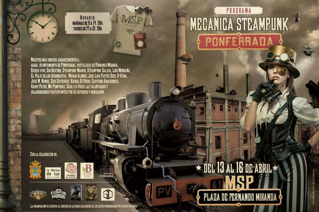 Programa del evento MSP Mecánica Steampunk Ponferrada 2
