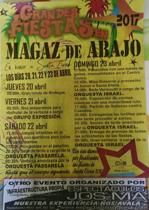 Grandes Fiestas en Magaz de Abajo- Santa Elena 2017 2