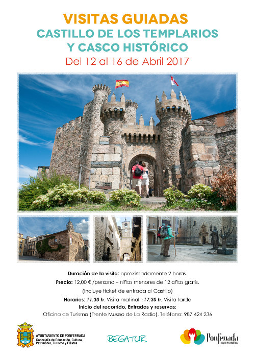 Visitas guiadas Castillo de los Templarios y Casco Histórico. Semana Santa 2017 2