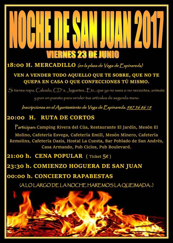 Hogueras de la noche de San Juan en el Bierzo 2017 1