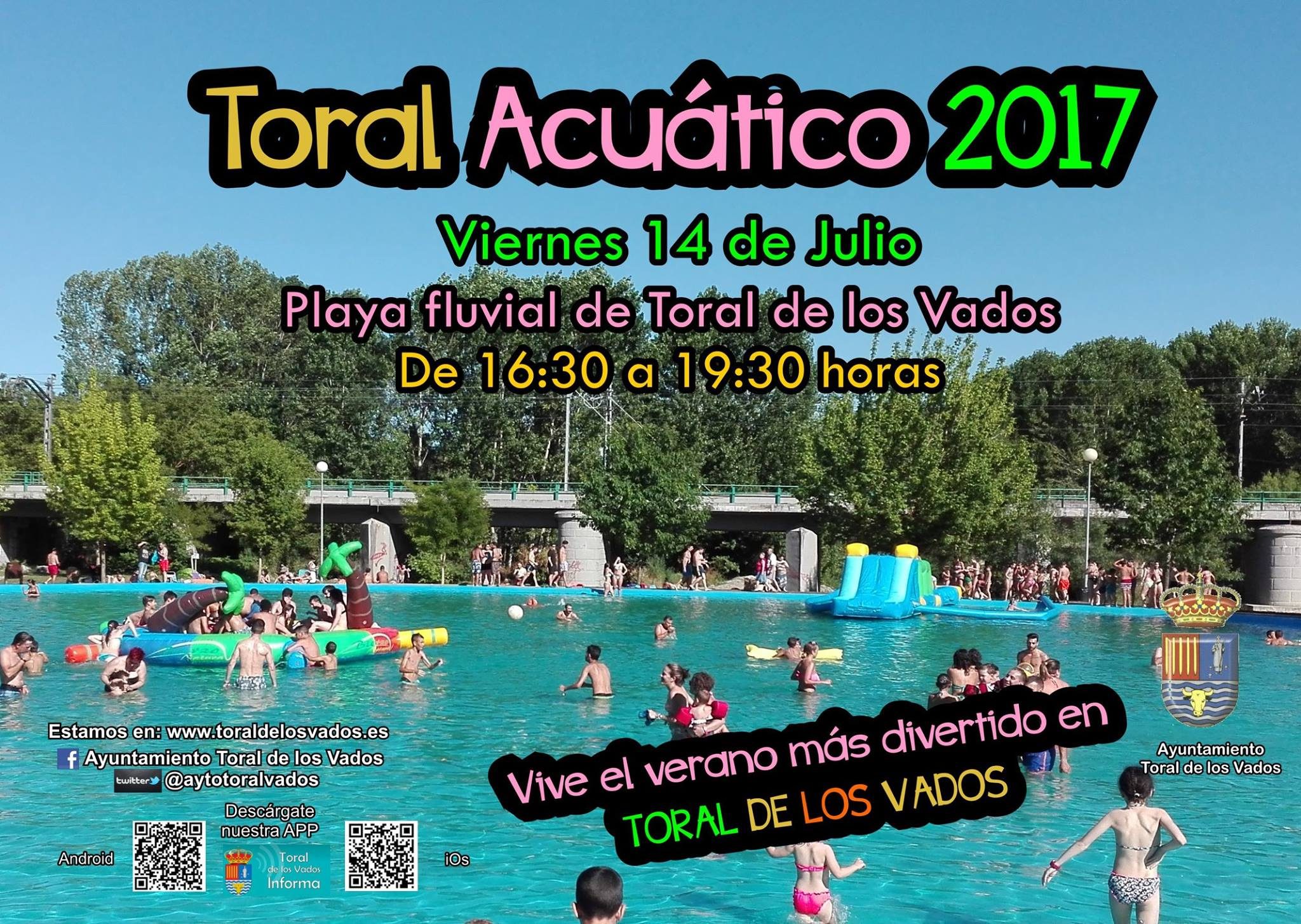 Toral de los Vados organiza el viernes 'Toral Acuático 2017' Diversión para los más pequeños 2