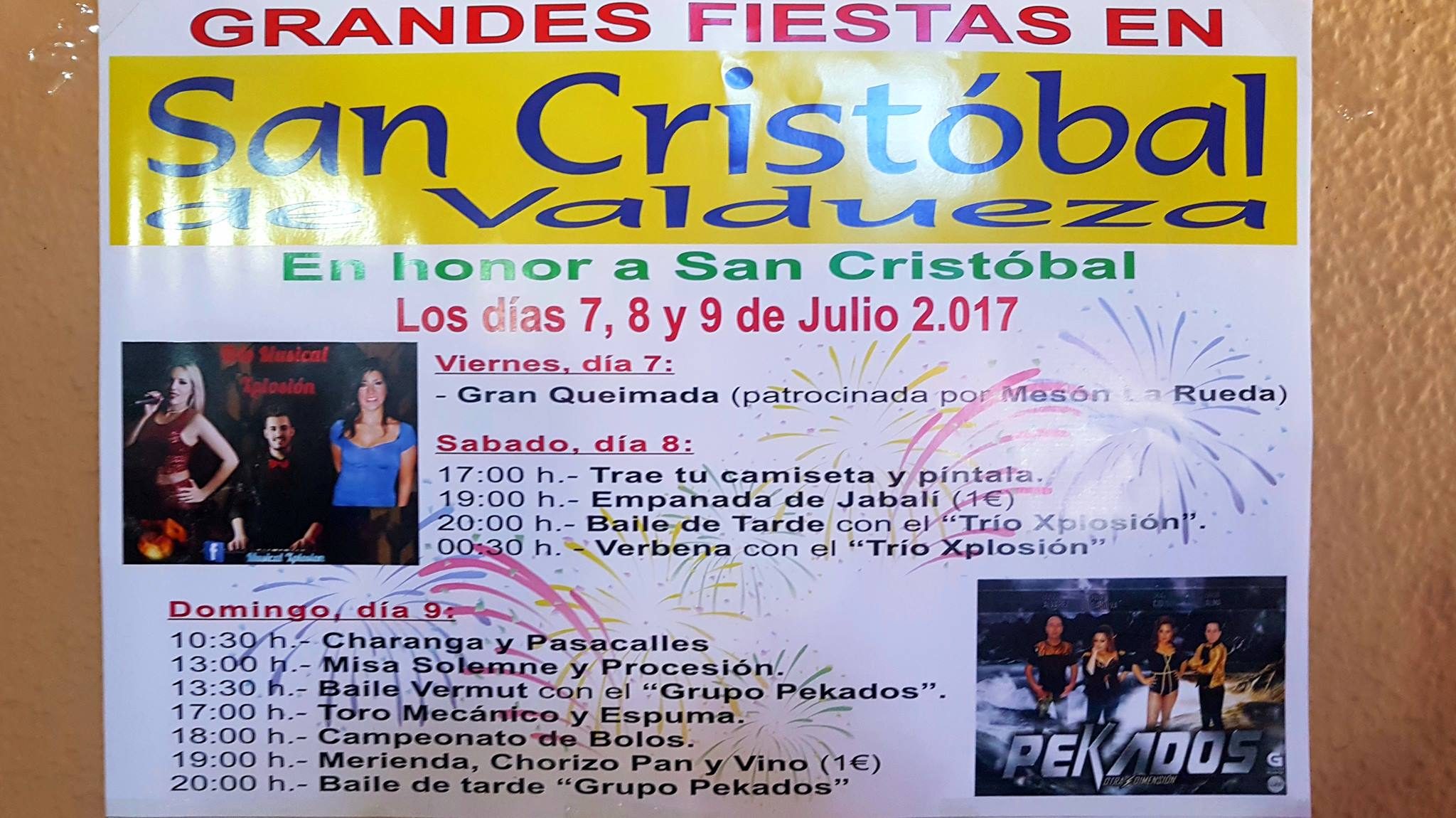 Grandes Fiestas en San Cristobal de Valdueza 2017 2