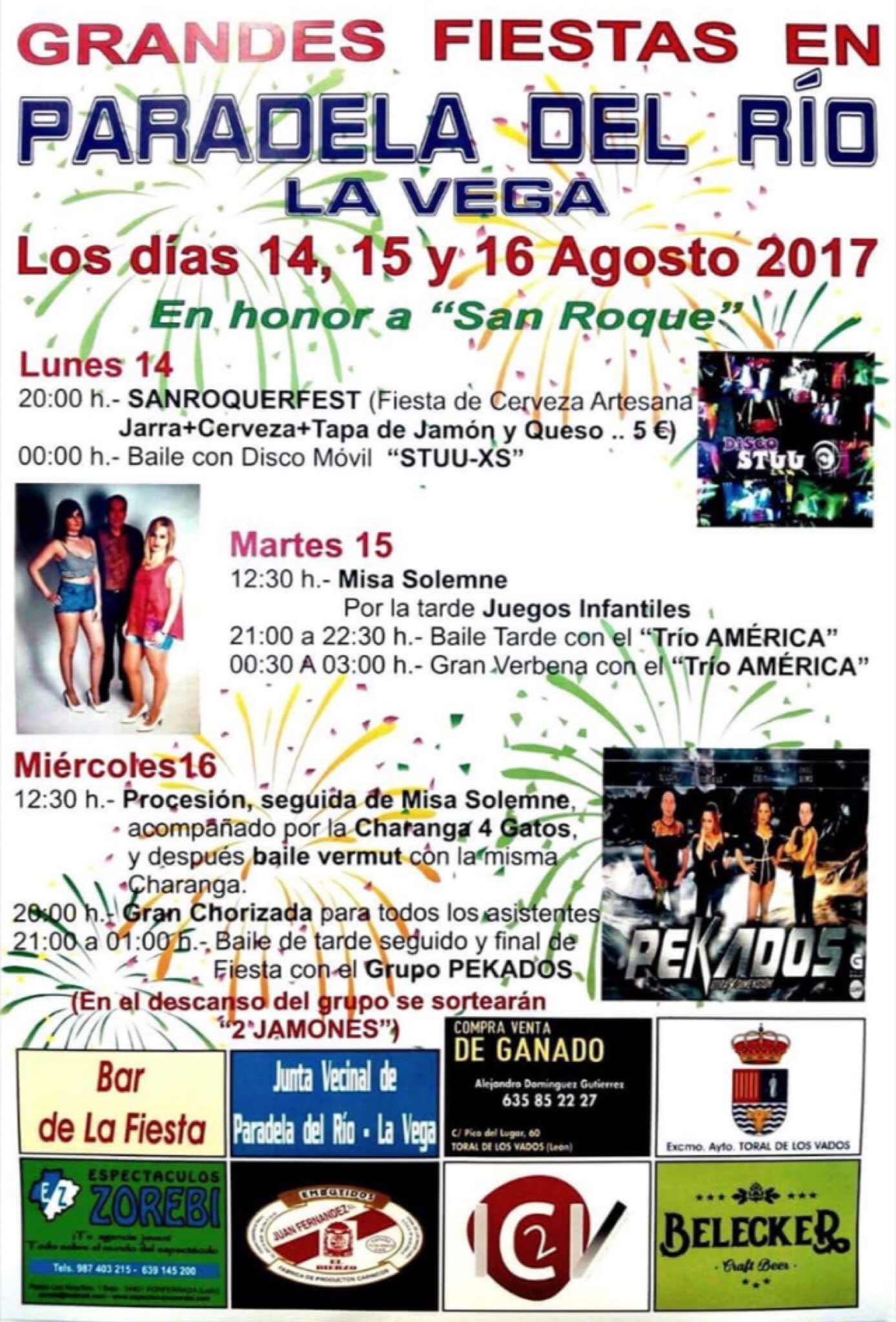 Fiestas en Paradela del Río. 14, 15 y 16 de agosto 2017 2