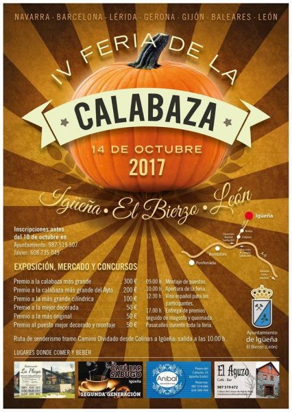Igueña celebra la IV Feria de la calabaza el próximo 14 de octubre 2