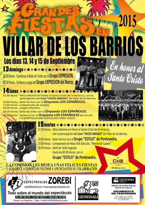 Fiestas en Villar de los Barrios