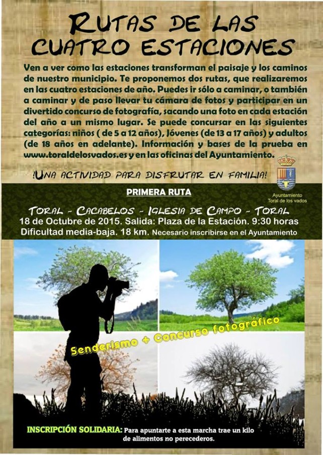Ruta de las cuatro estaciones y concurso fotográfico