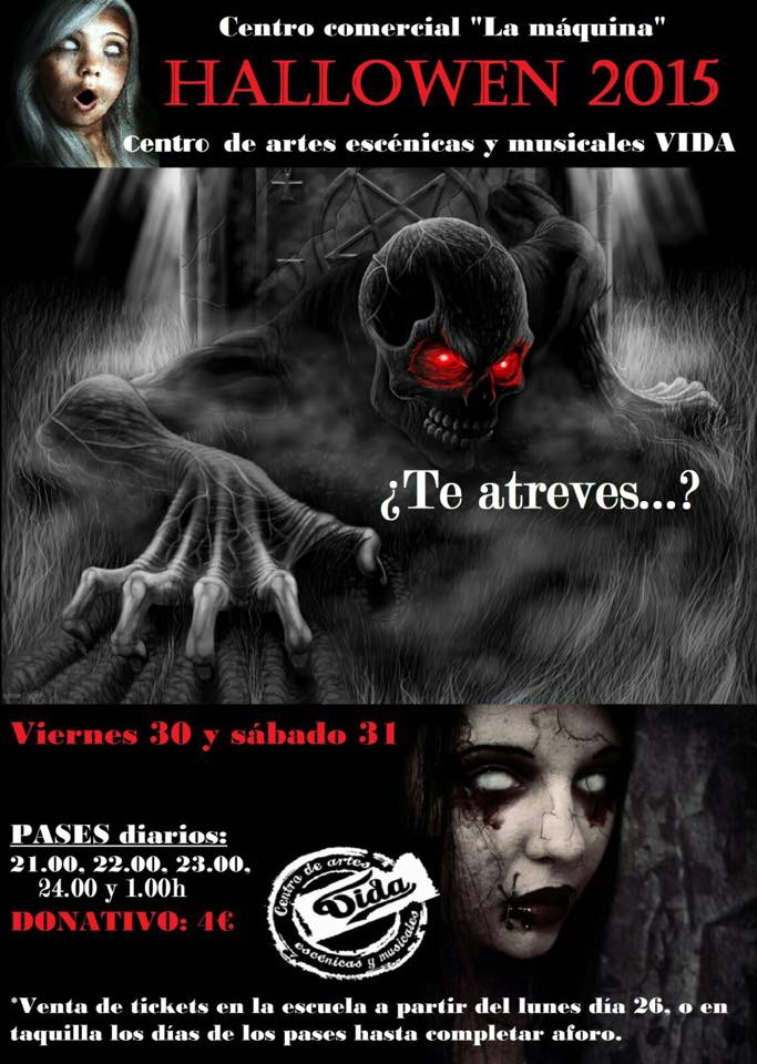 Noche de terror en el Centro de artes escénicas VIDA