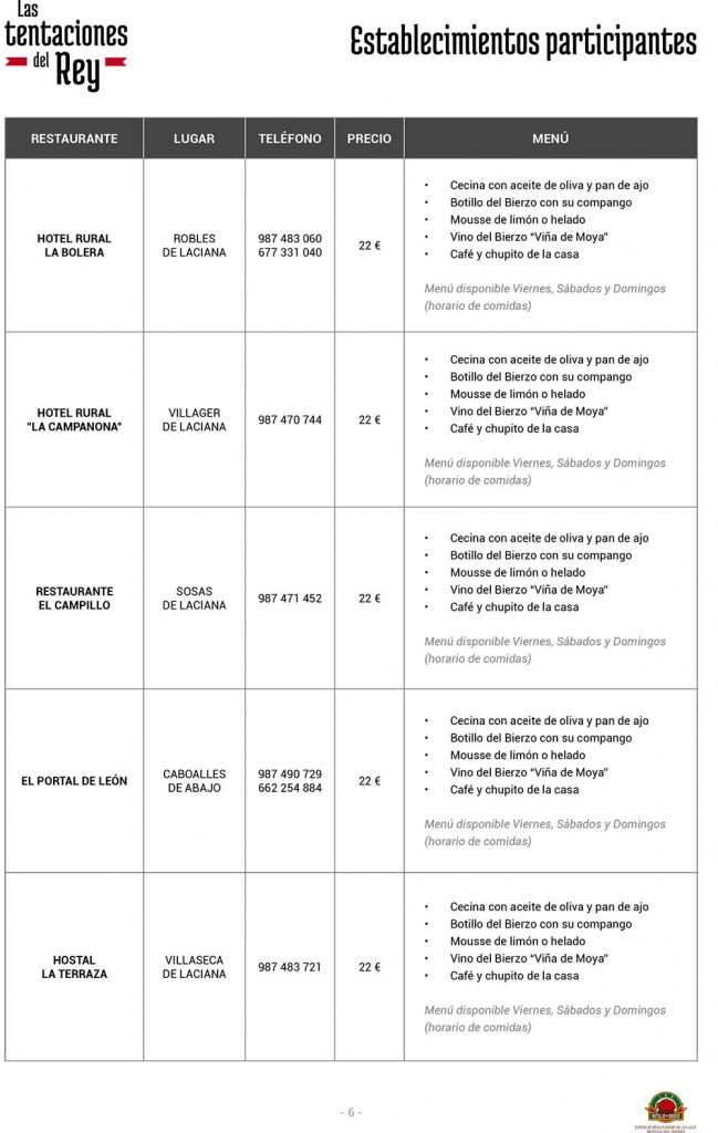 El Botillo del Bierzo coronará de nuevo los restaurantes con 'Las tentaciones del Rey' 6