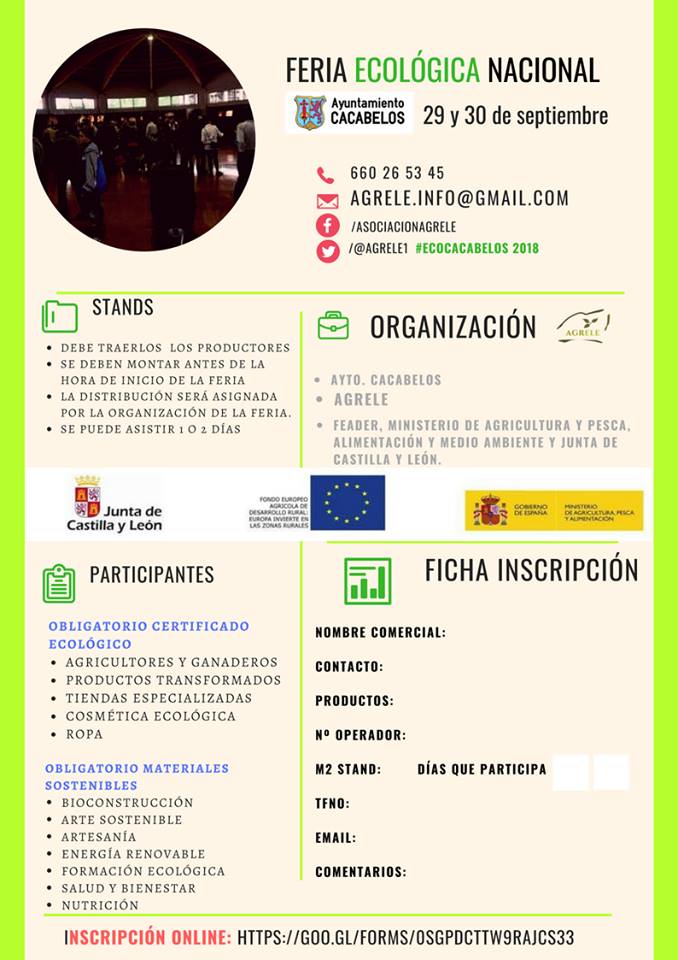 Cacabelos se reivindica este fin de semana como potencia agroecológica organizando la 1ª Feria Ecológica Nacional 2