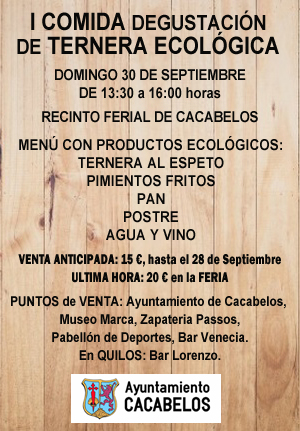 Cacabelos organiza la I Degustación de ternera ecológica 2