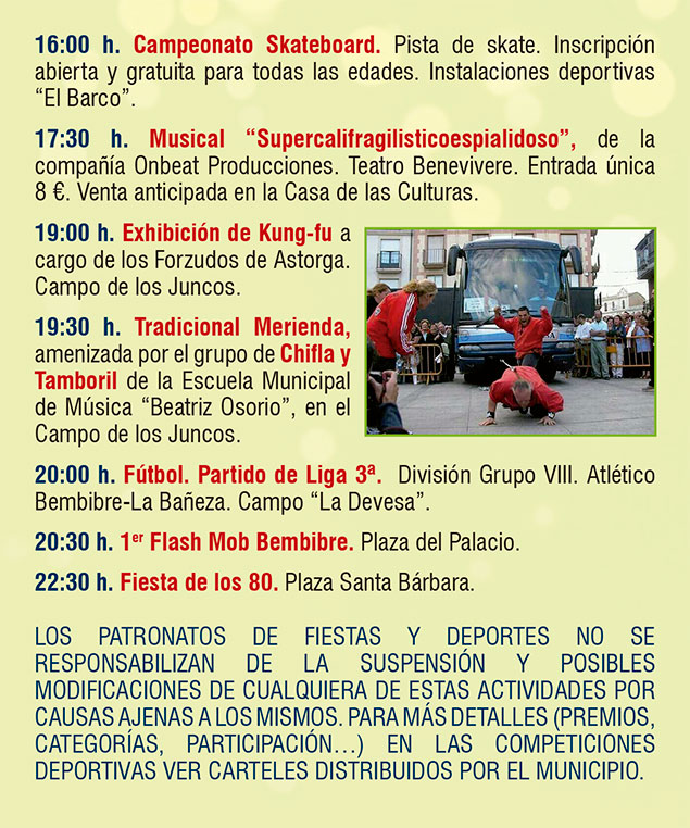 Programa de Fiestas del Cristo 2018 de Bembibre 13