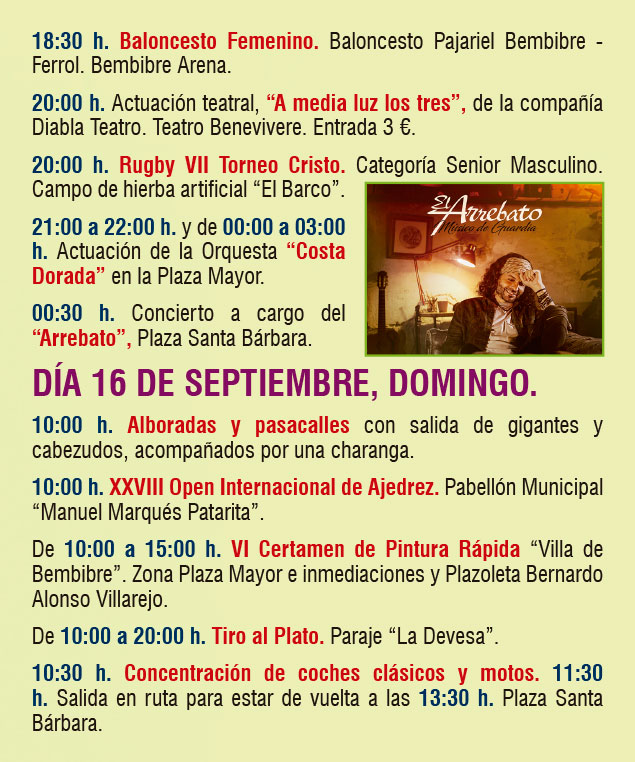 Planes en Ponferrada y El Bierzo para el fin de semana. 14 al 16 de septiembre 2018 24