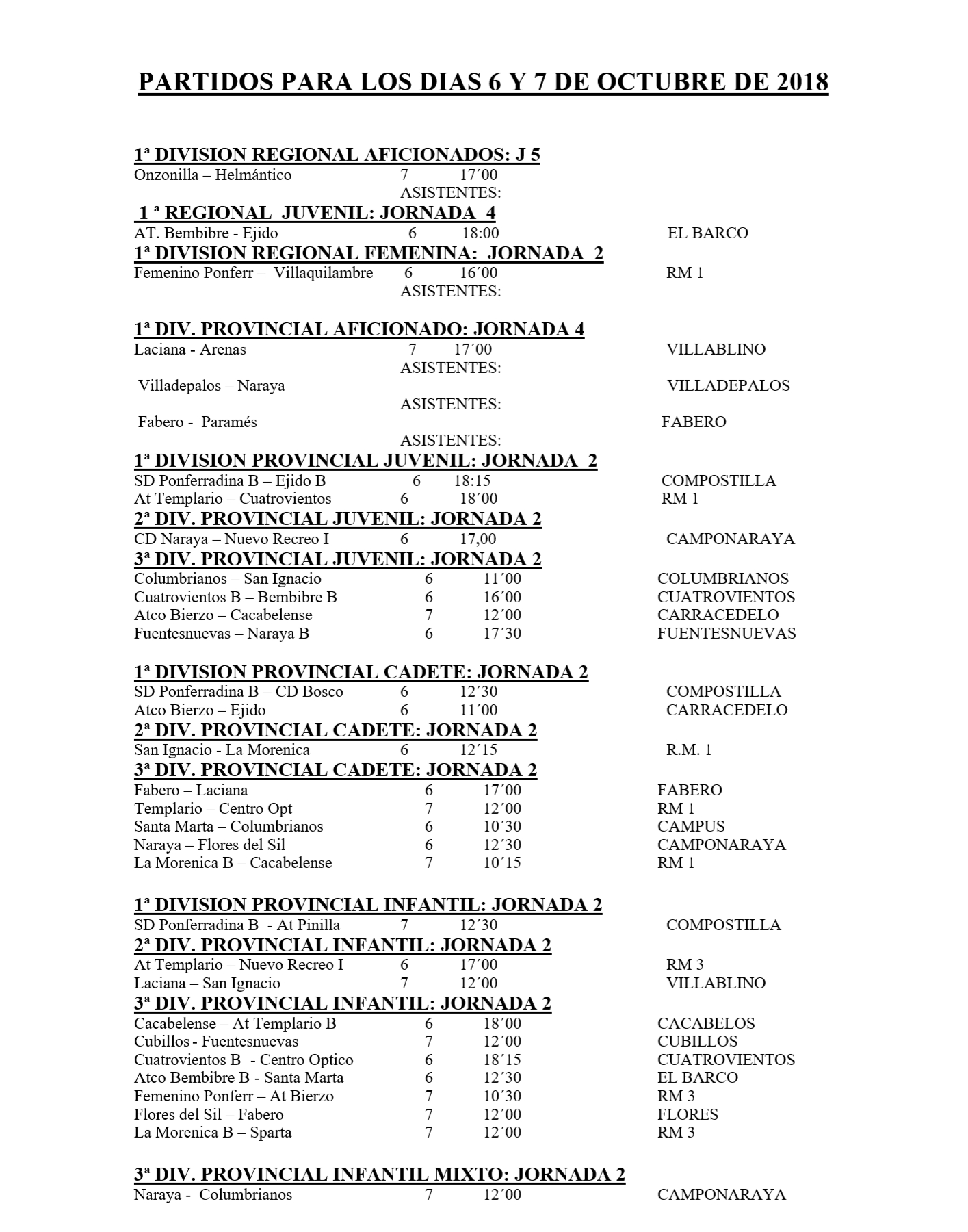 Planes el Ponferrada y El Bierzo para el fin de semana. 4 al 6 de octubre 2018 29