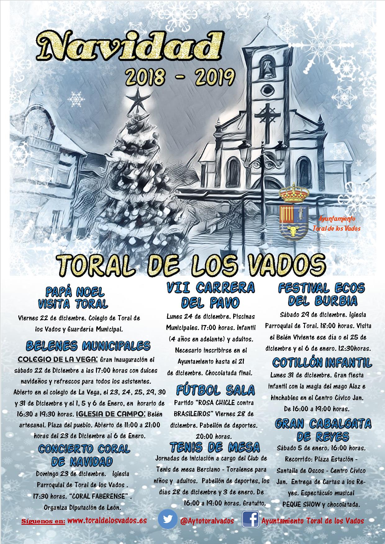 Programa de Navidad 2018 en Toral de los Vados 2