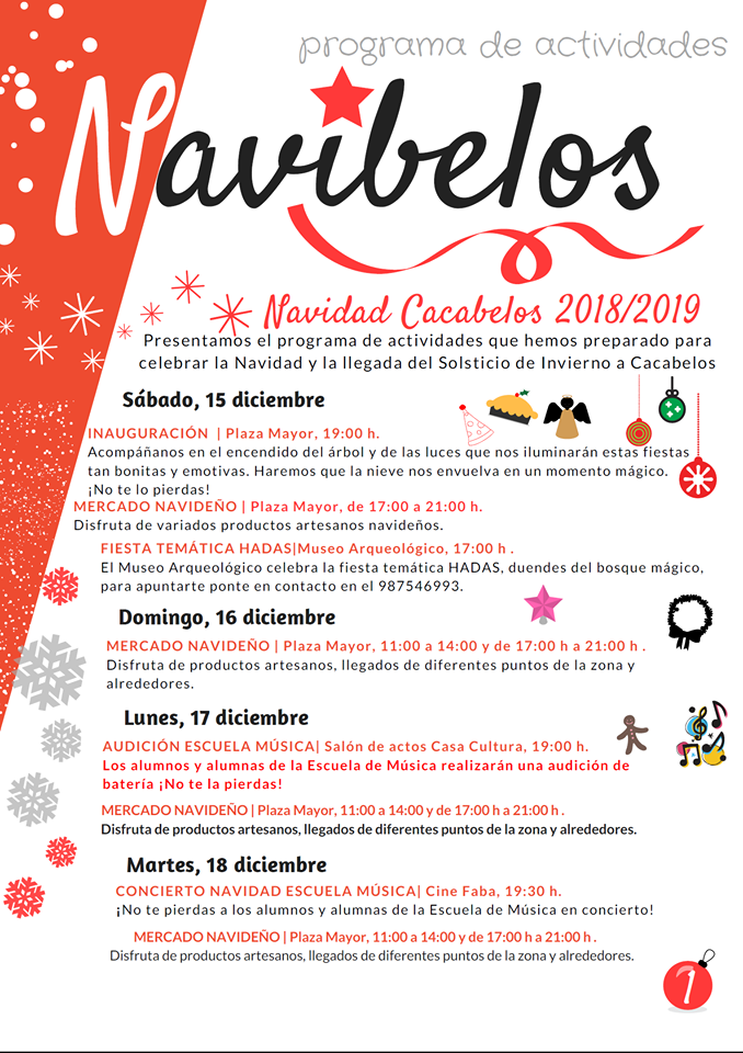 Navibelos 2018, actividades para las fiestas navideñas en Cacabelos 2