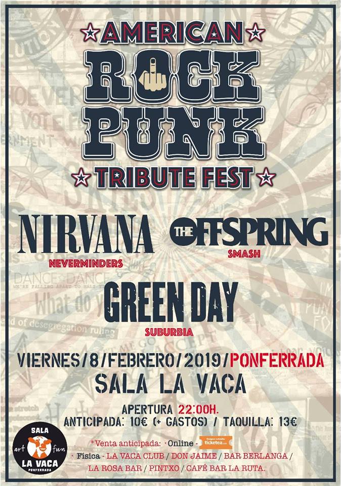 Festival de Tributos AMERICAN ROCK PUNK, tributo a las mejores bandas de los 90s 2