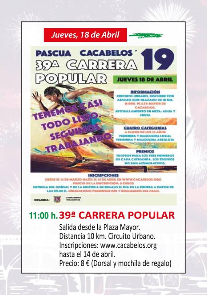 Programa de fiestas de la Pascua de Cacabelos 2019 2