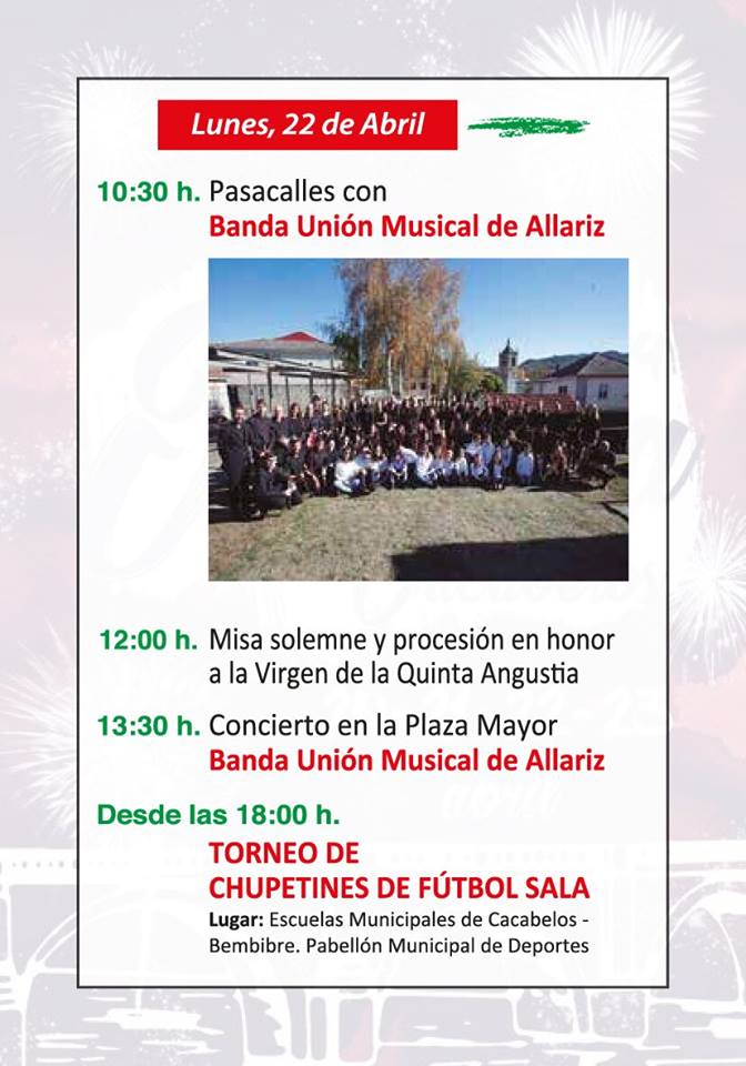 Programa de fiestas de la Pascua de Cacabelos 2019 9 Programa de fiestas de la Pascua de Cacabelos 2019 9