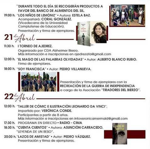 Feria del Libro de Ponferrada 2019. Actividades 3