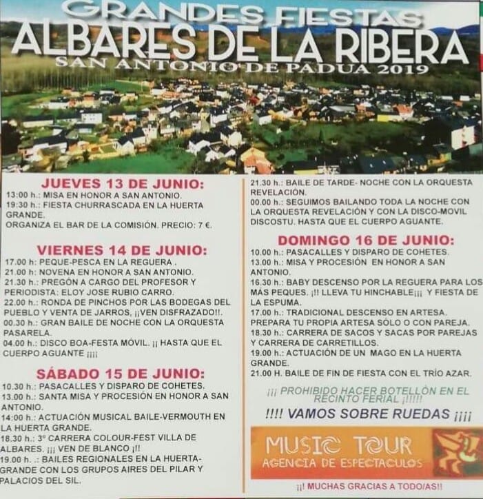 Grandes fiestas en Albares de la Ribera 2019 2