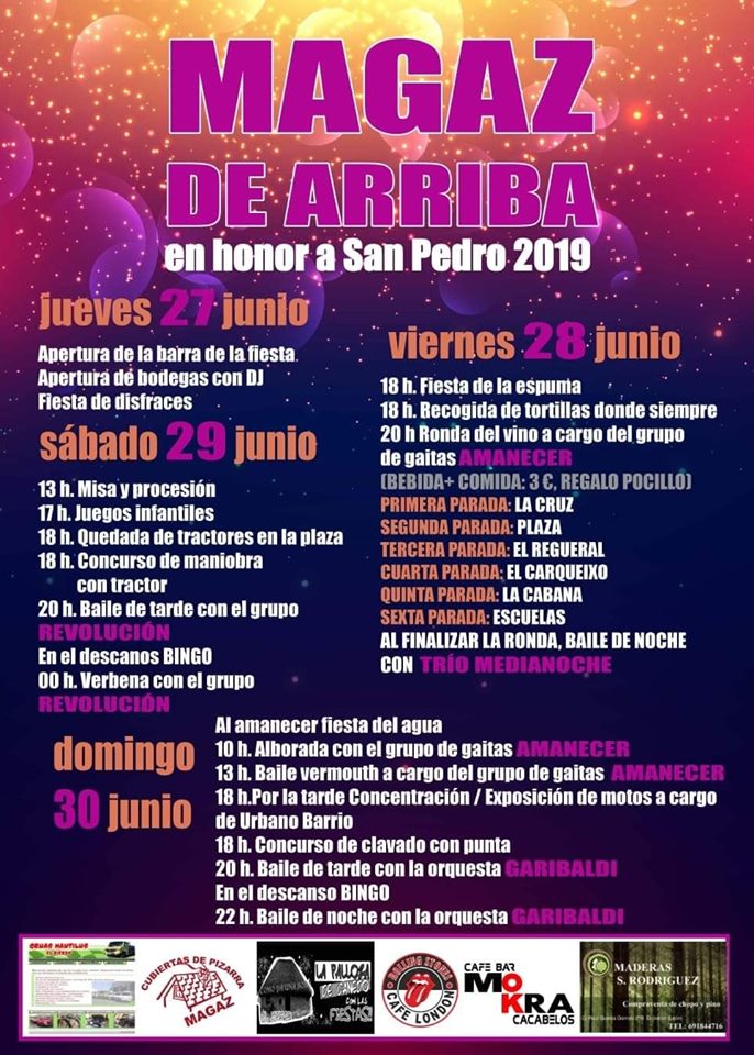 Fiestas en Magaz de Arriba en honor a San Pedro 2019 2