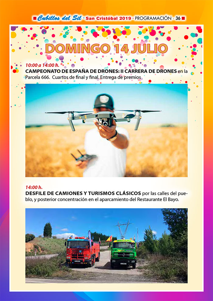 Fiestas de San Cristobal 2019 en Cubillos del Sil. Programa de actividades 7 Fiestas de San Cristobal 2019 en Cubillos del Sil. Programa de actividades 7