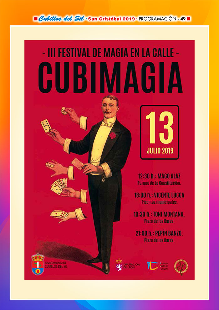 Fiestas de San Cristobal 2019 en Cubillos del Sil. Programa de actividades 11 Fiestas de San Cristobal 2019 en Cubillos del Sil. Programa de actividades 11