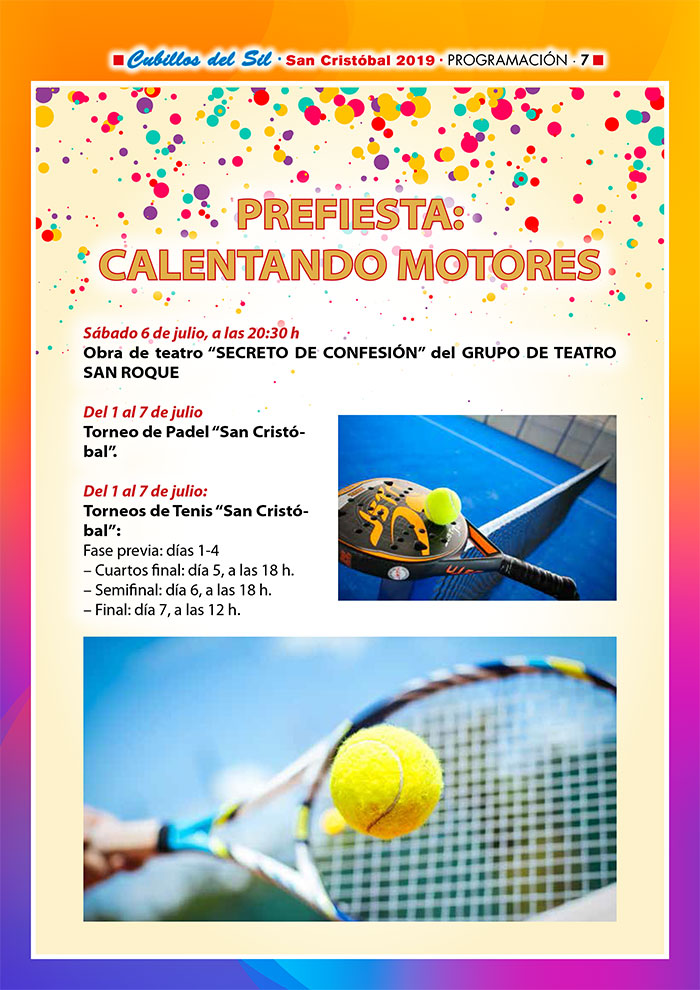 Fiestas de San Cristobal 2019 en Cubillos del Sil. Programa de actividades 2 Fiestas de San Cristobal 2019 en Cubillos del Sil. Programa de actividades 2