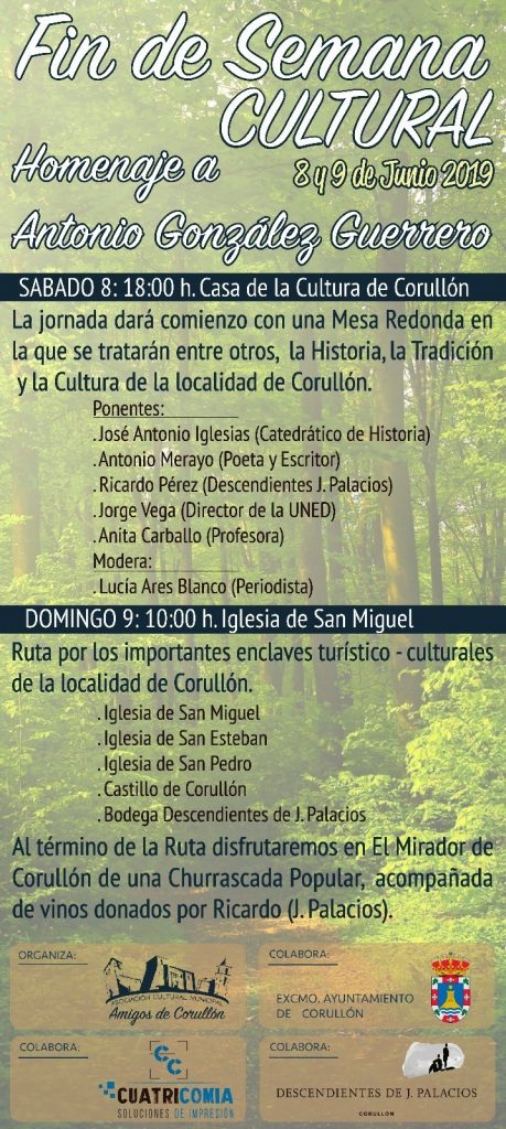 Planes de Ocio en el Bierzo para el fin de semana. 7 al 9 de junio 2019 19 Planes de Ocio en el Bierzo para el fin de semana. 7 al 9 de junio 2019 19