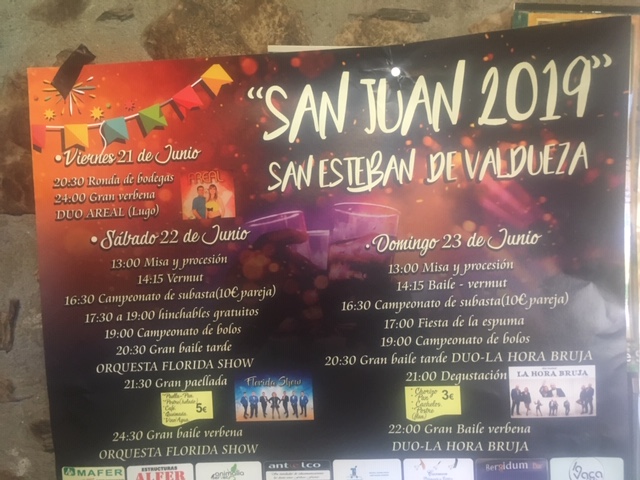 Grandes Fiestas de San Juan 2019 en San Esteban de Valdueza 2