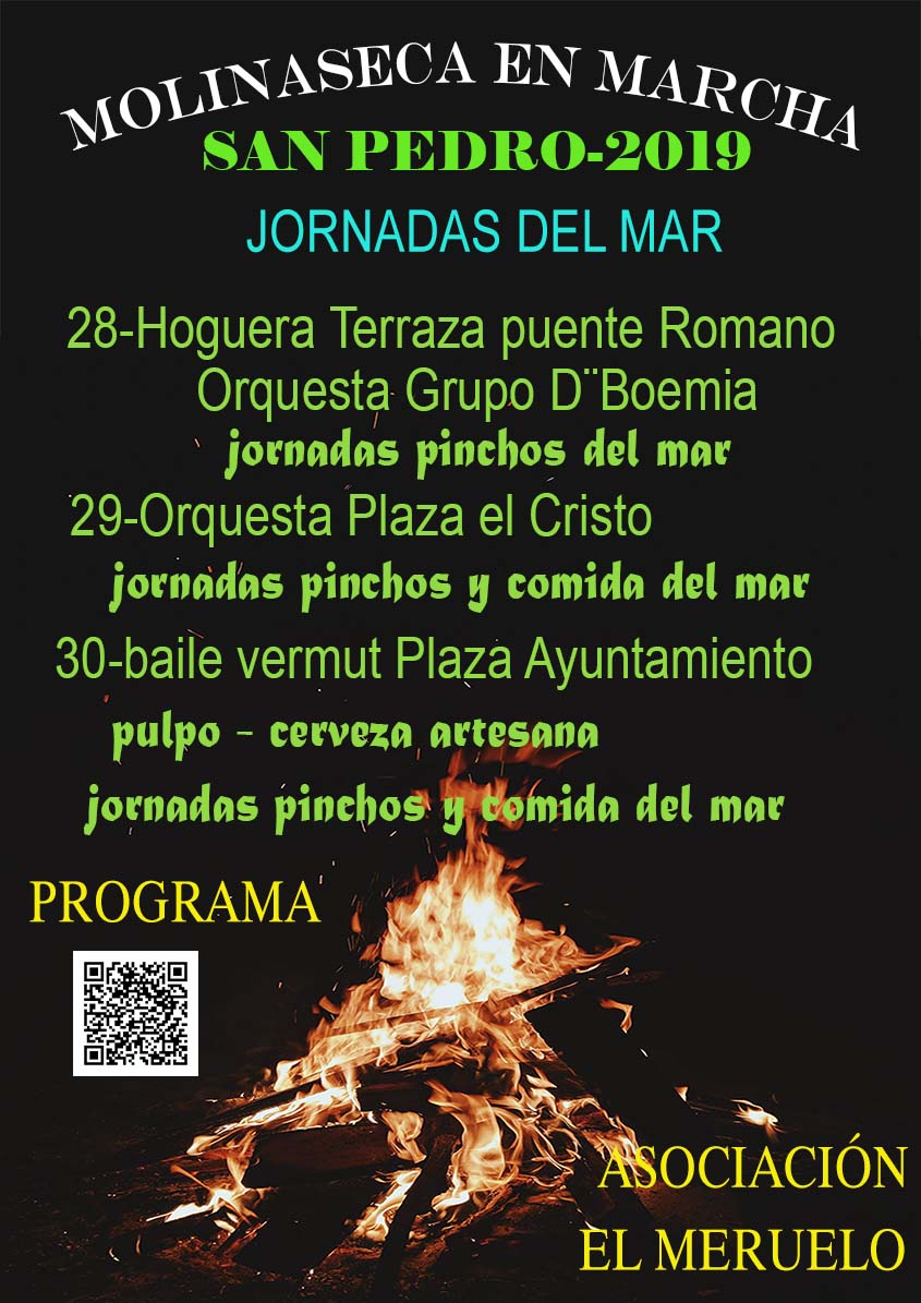 Molinaseca celebra la festividad de San Pedro con Jornadas del mar, música y hoguera 2