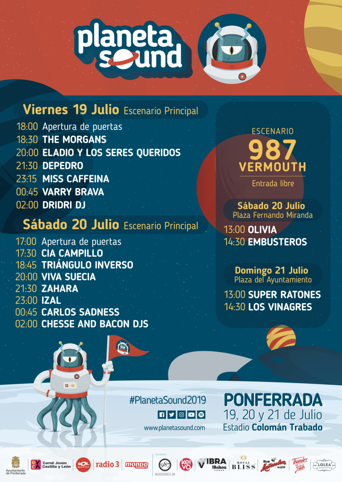 Conoce los horarios del Festival Planeta Sound 2