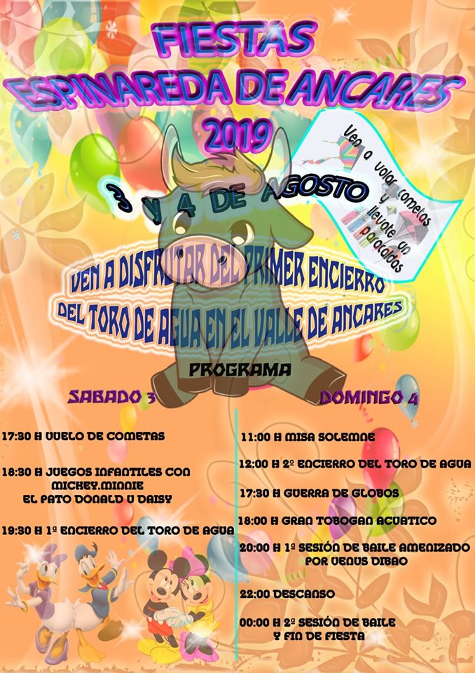 Fiestas en Pereda de Ancares. 3 y 4 de agosto 2