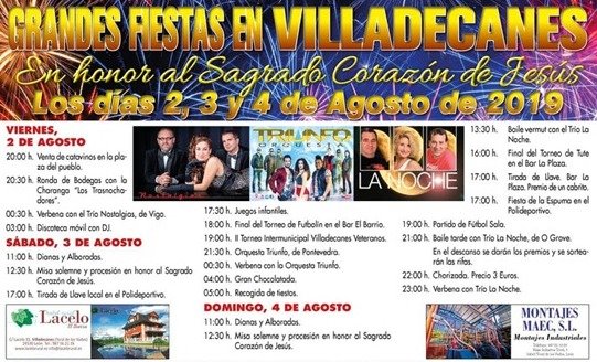 Fiestas en Villadecanes. 2 al 4 de agosto 2019 2 Fiestas en Villadecanes. 2 al 4 de agosto 2019 2