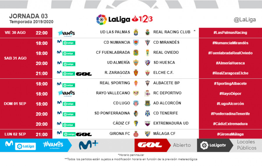 Horarios de los primeros partidos de la Ponferradina en el regreso a la la Liga 1|2|3| y donde verlos 3