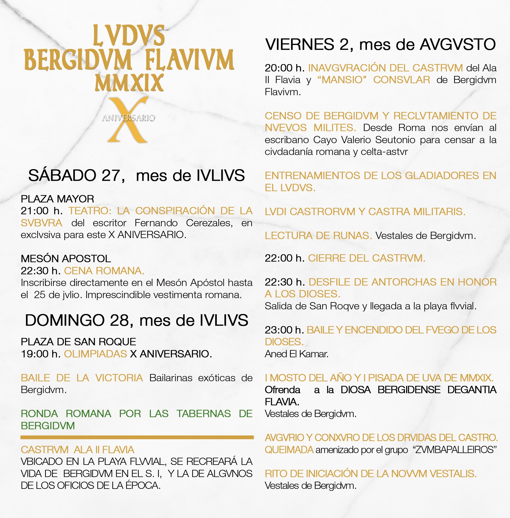 La fiesta romana Lvdvs Bergidvm Flavivm celebra su X aniversario 2 La fiesta romana Lvdvs Bergidvm Flavivm celebra su X aniversario 2