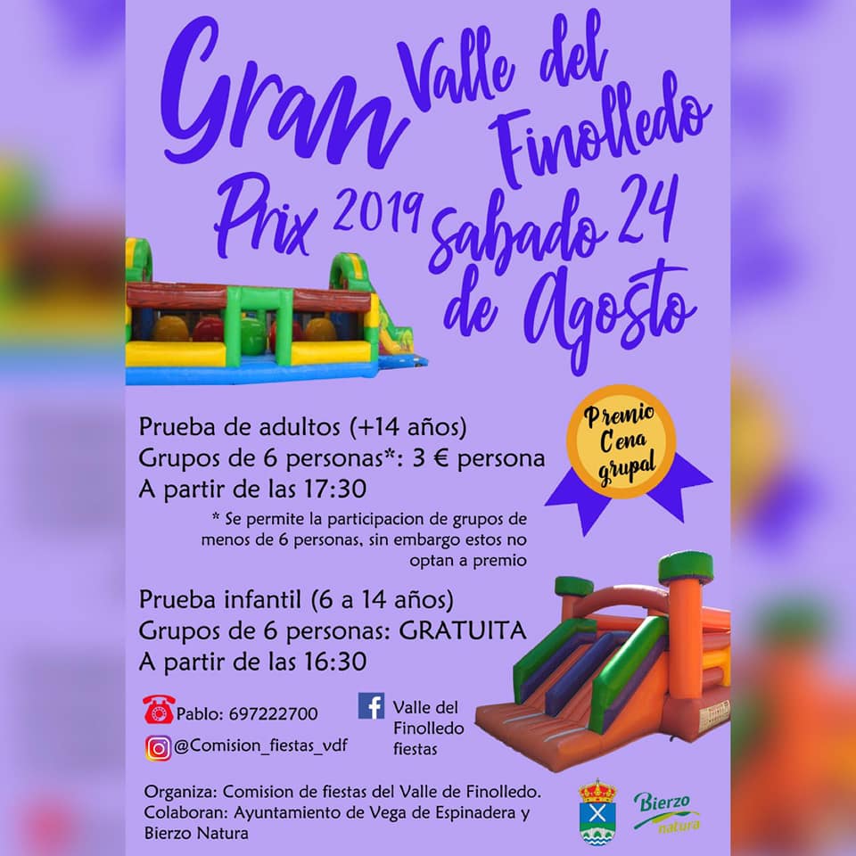 Grandes Fiestas en el Valle de Finolledo. 22 al 25 de agosto 2019 5