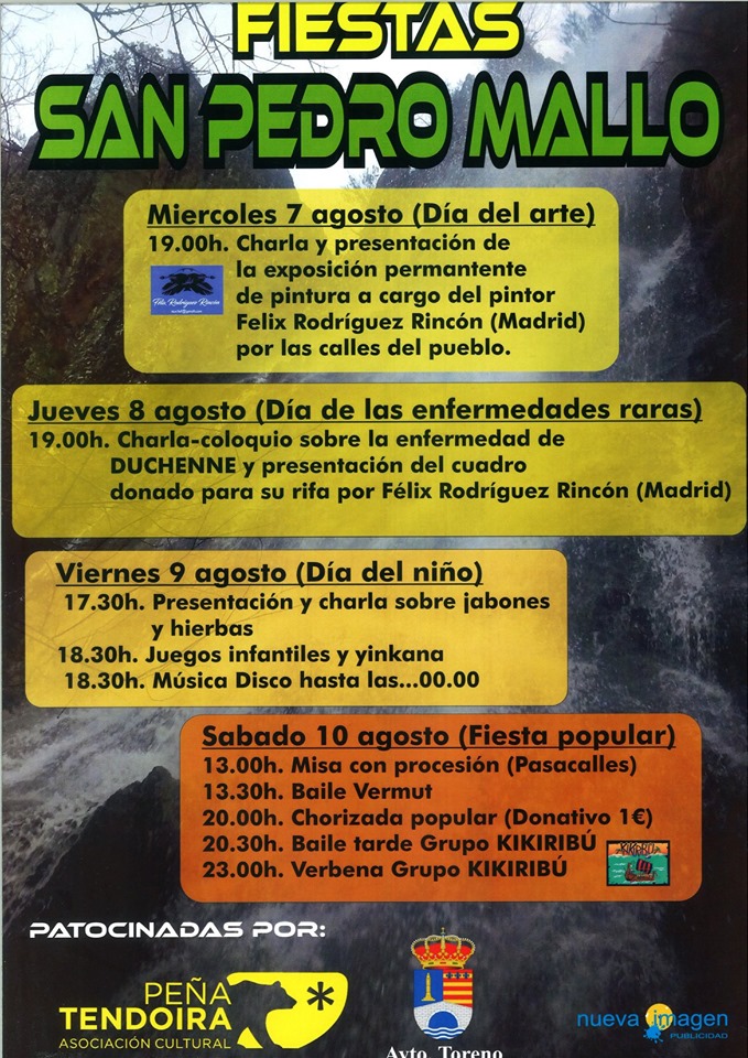 Fiesta del turista en San Pedro Mallo. 7 al 10 de agosto 2019 2