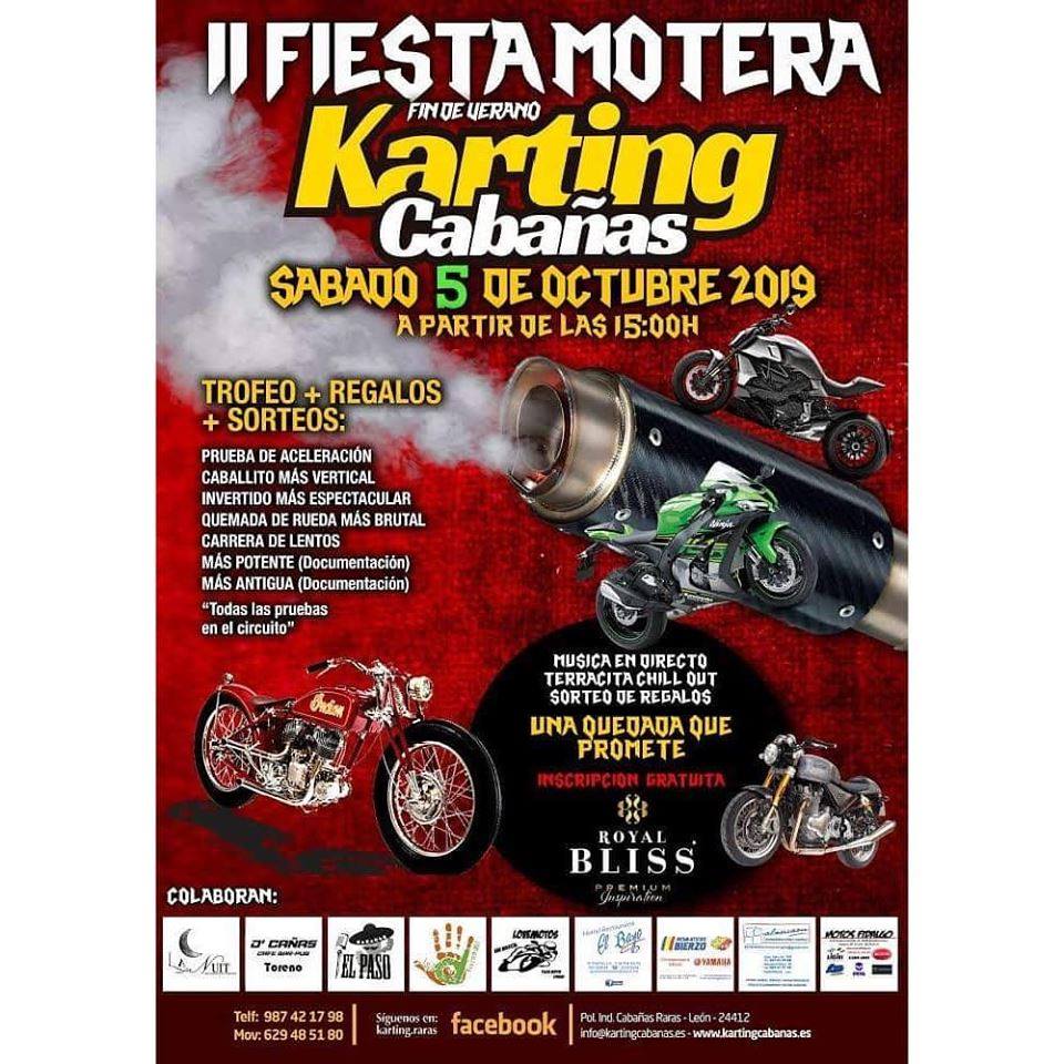 El sábado rugirán motores en la II Fiesta Motera del Karting de Cabañas Raras 2