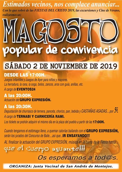 Magosto en San Andrés de Montejos. 2 de noviembre 2019 2