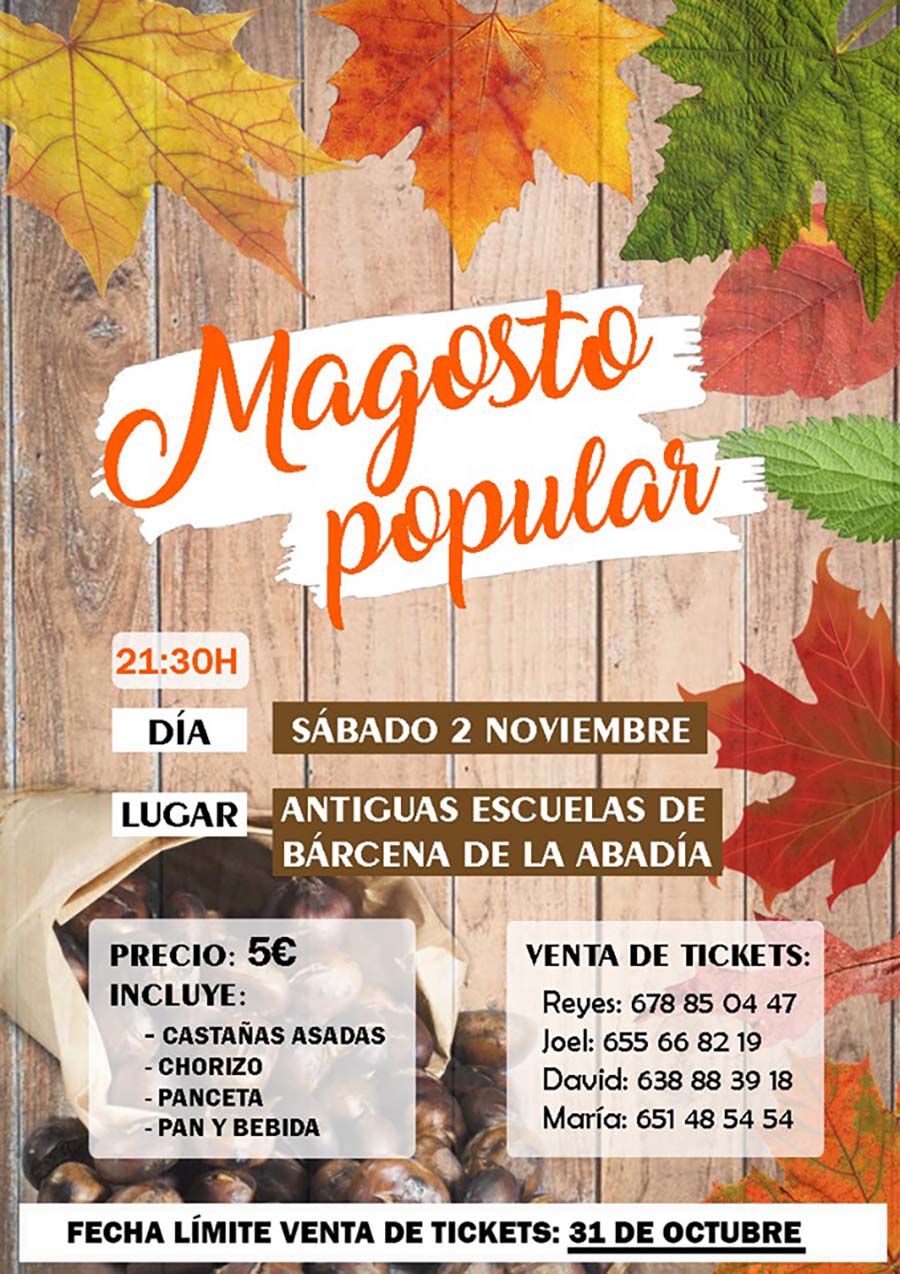 Gran Magosto Popular en Bárcena de la Abadía . 2 de noviembre 2019 2