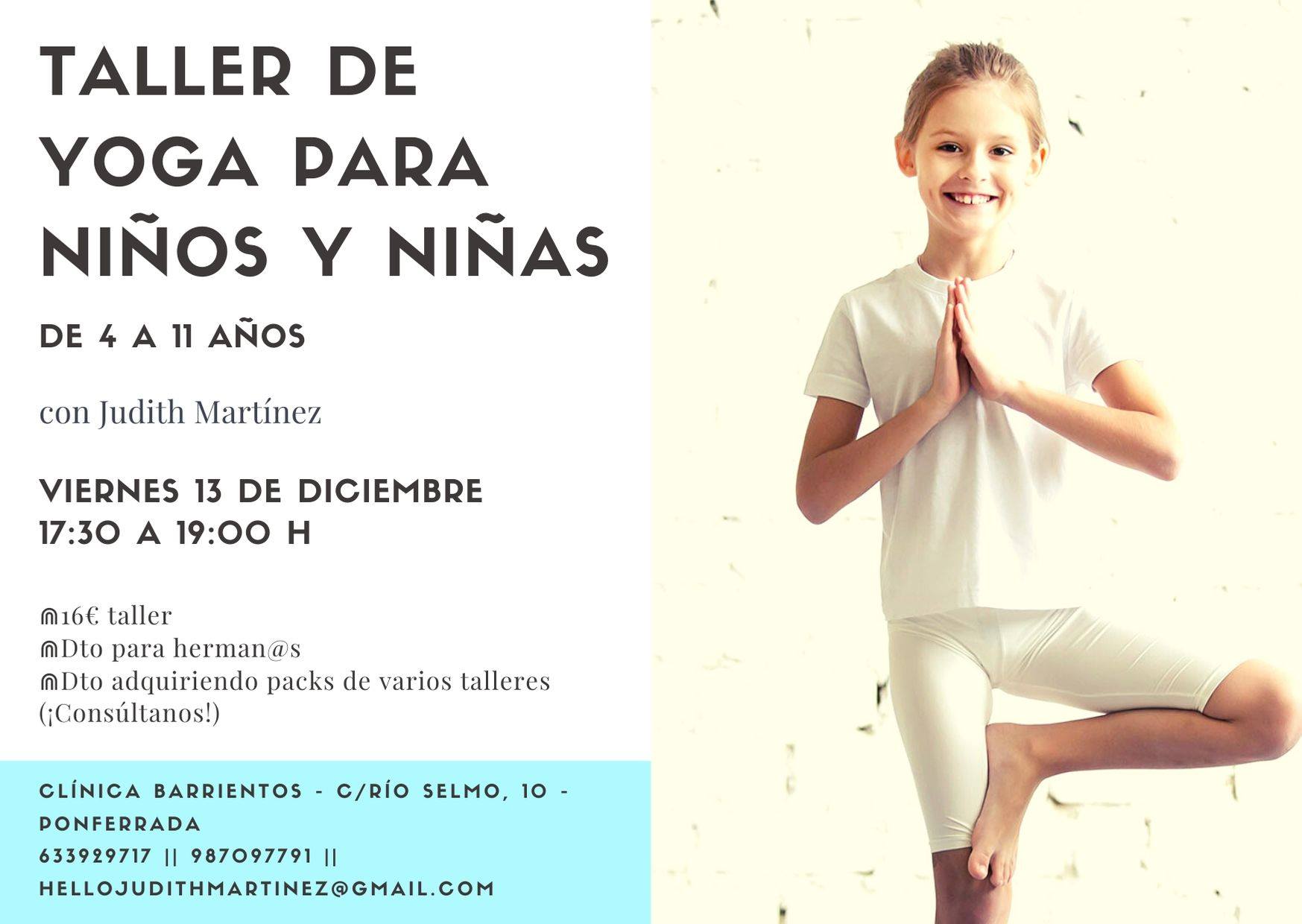 Clínica Barrientos organiza un taller de Yoga para niños 2