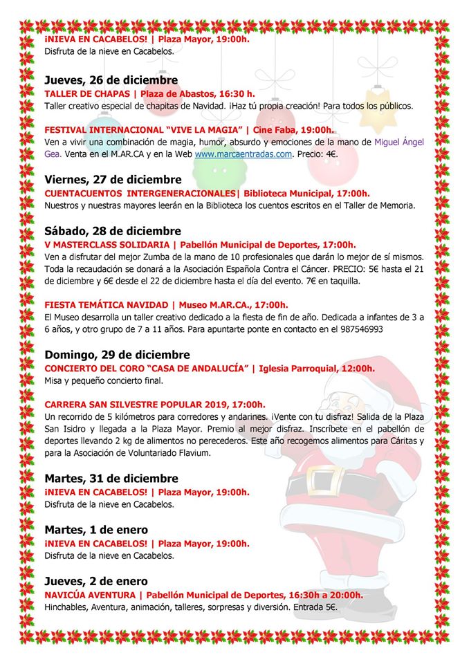 Programa de Navidad Cacabelos 2019 4